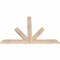 Ekena Millwork Saratoga Smooth Timber Gable Bracket, Douglas Fir, 48"W x 32"H x 1 1/2"D x 3 1/2"F, 16/12 Pitch GBW048X32X0204SAR00SDF - alternate 4